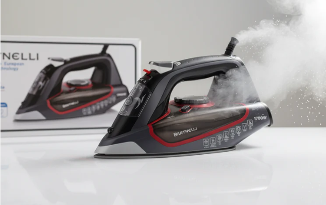 Bartnelli Pro Luxury 1700W Steam Iron with Non-Stick Ceramic Soleplate & Auto Shut-Off