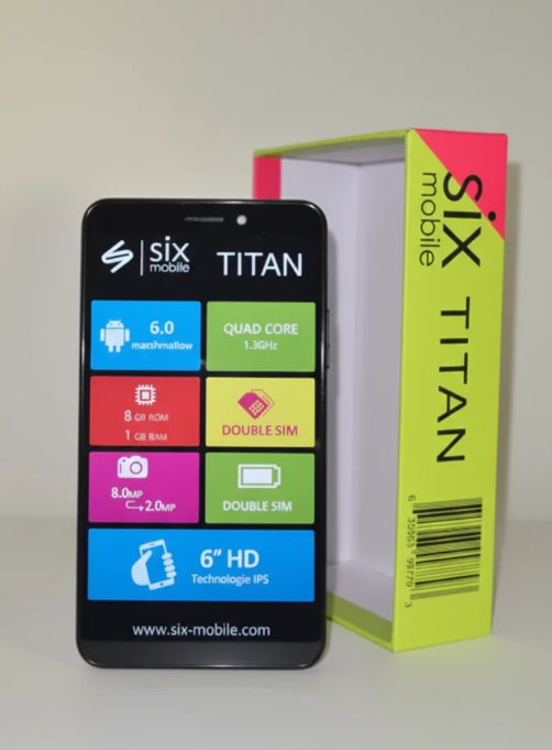 Six Mobile Titan Durable Unlocked Smartphone