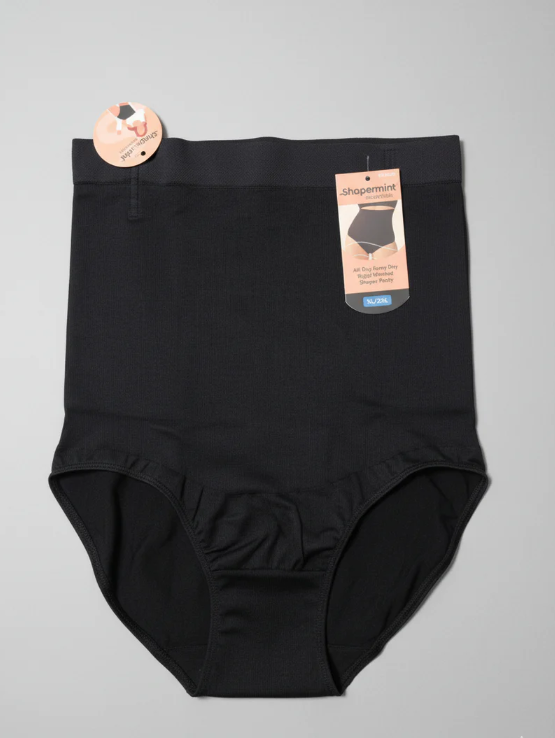 Premium Black High-Waist Tummy Control Shaper Panty