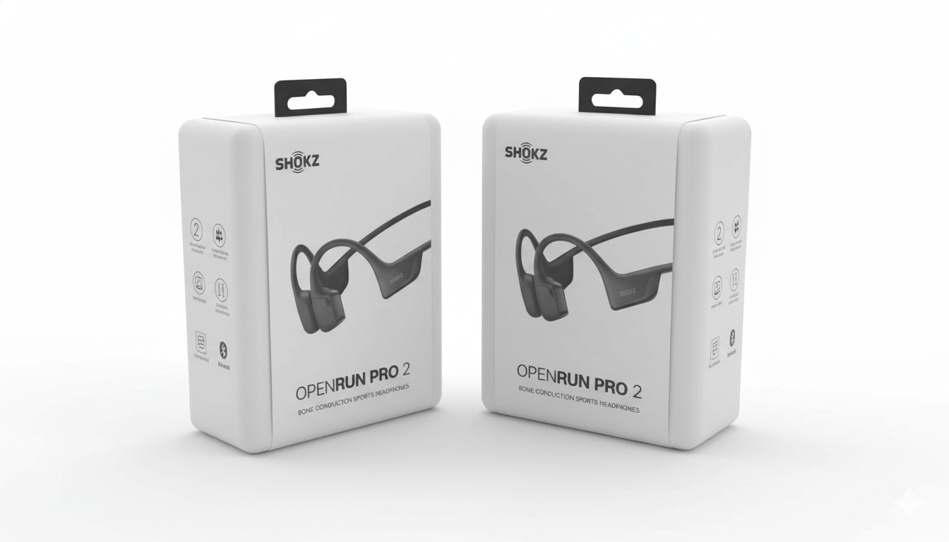 Shokz OpenRun Pro 2 Bone Conduction Sports Headphones - Black