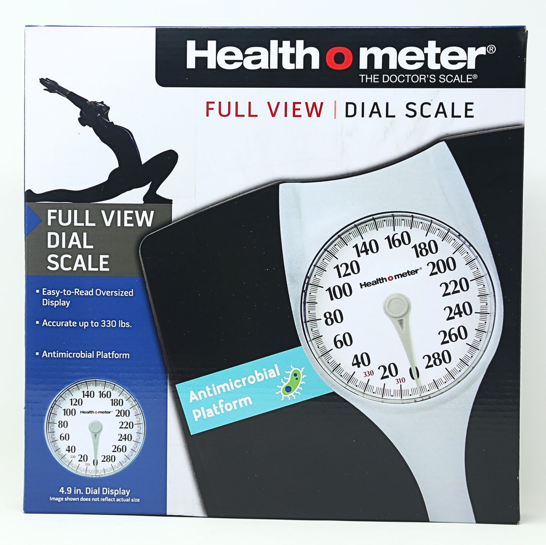 Health o Meter Glass Weight Tracking Dial Scale for Body Weight