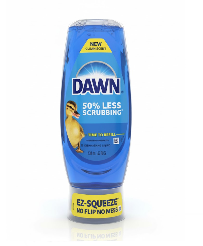 Dawn EZ-Squeeze: 50% Less Scrubbing
