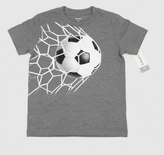 Carter's Toddler Boy Soccer Goal Graphic T-Shirt - Gray