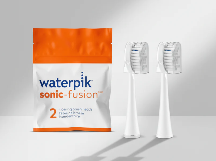 2-Pack Replacement Flossing Brush Heads for Sonic Oral Care System