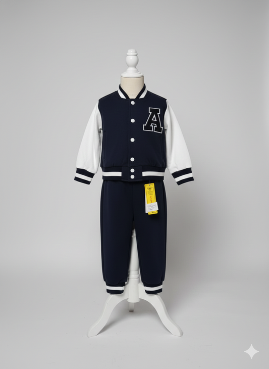 2- PIECE SET FOR BABY , JACKET AND PANTS ( SIZE 9 - 12 M )