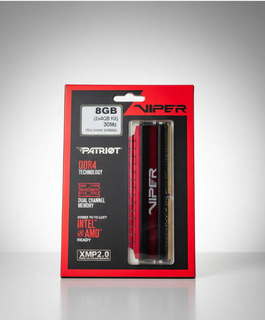 Patriot Viper 4 Series 8GB (2x4GB) DDR4 3000MHz Desktop Gaming Memory Kit