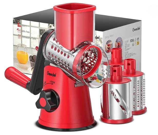 Rallador de queso rotatorio Geedel.