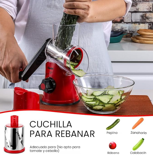 Rallador de queso rotatorio Geedel.