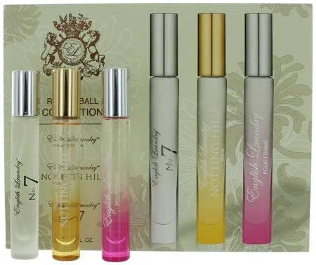 ENGLISH LAUNDRY - COFFRET COLLECTION ROLLERBALL - 3 PIECE GIFT SET WOMEN (3 EAU DE PARFUM - 0.2 OZ - NOTTING HILL FEMME - POUR FEMME - NO. 7)