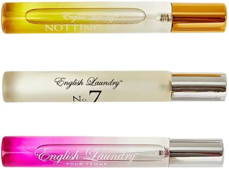 ENGLISH LAUNDRY - COFFRET COLLECTION ROLLERBALL - 3 PIECE GIFT SET WOMEN (3 EAU DE PARFUM - 0.2 OZ - NOTTING HILL FEMME - POUR FEMME - NO. 7)