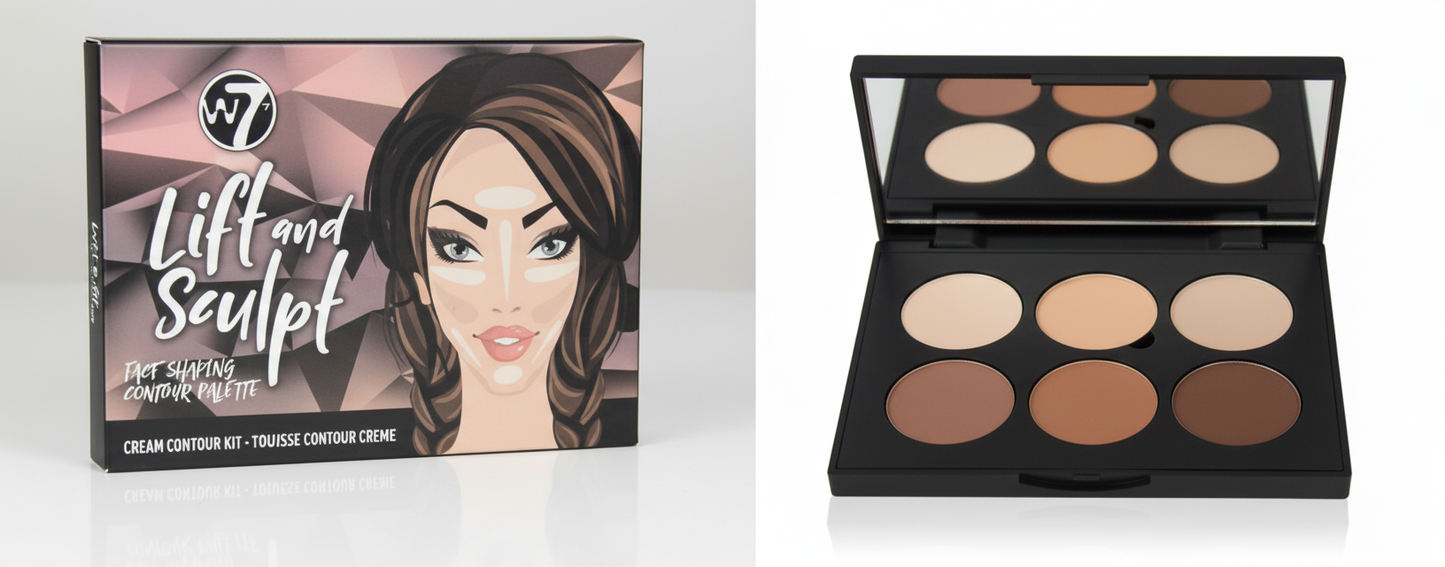 W7 Lift & Sculpt Face Shaping Contour Palette