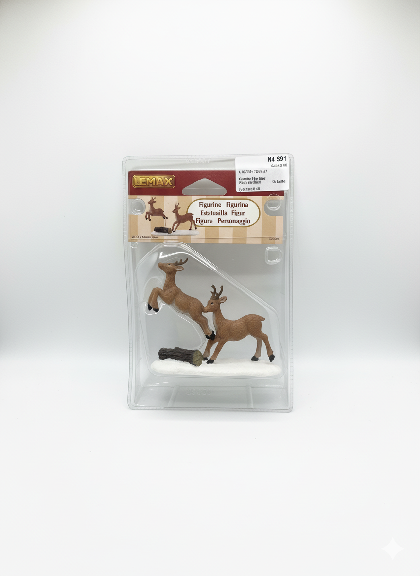 Lemax Realistic Deer Figurines
