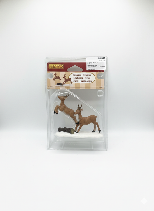 Lemax Realistic Deer Figurines