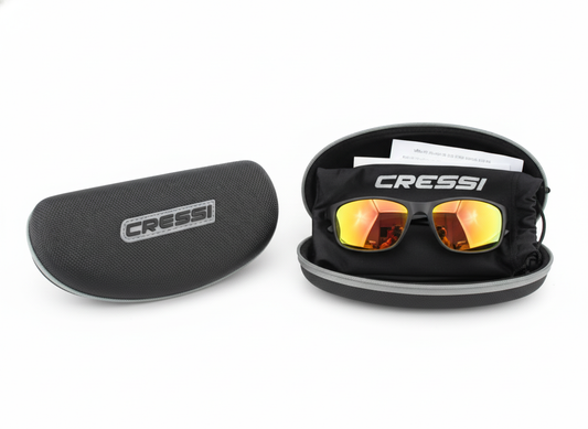 CRESSI POLARIZED Floating Sunglasses with Hard Shell Case