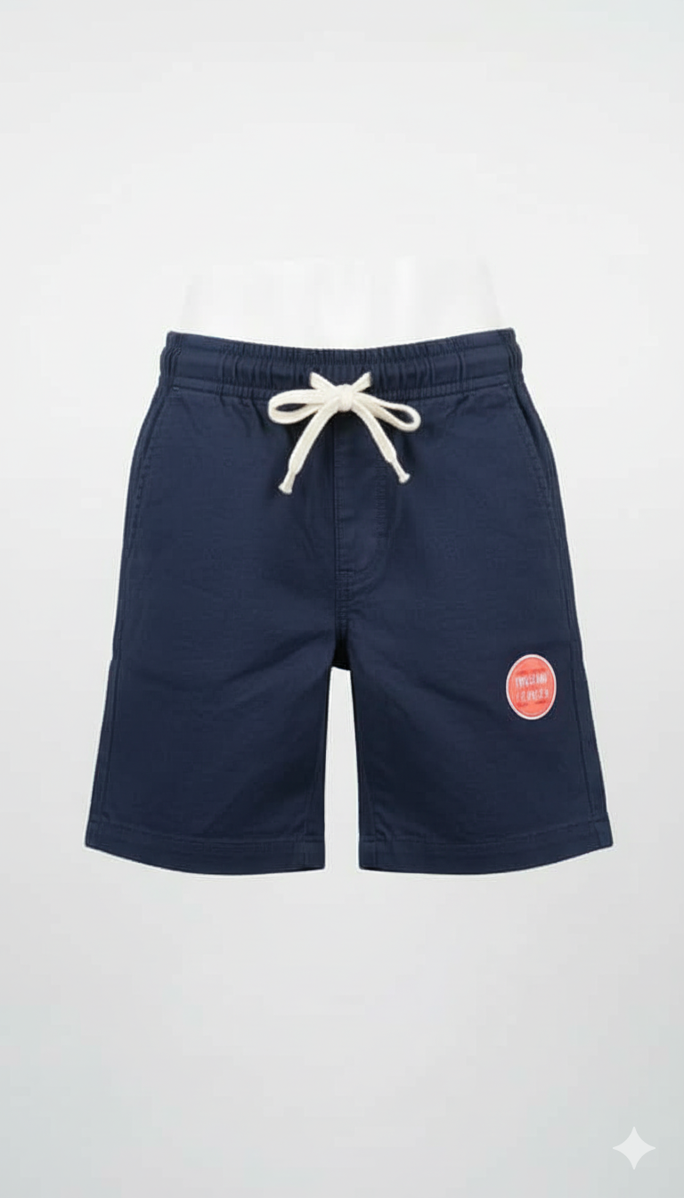 Men's Classic Navy Drawstring Shorts, Size 12 | Casual Comfort & Style