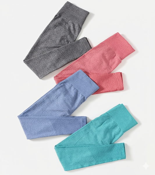 PACKS of high-waisted seamless gym leggings for women