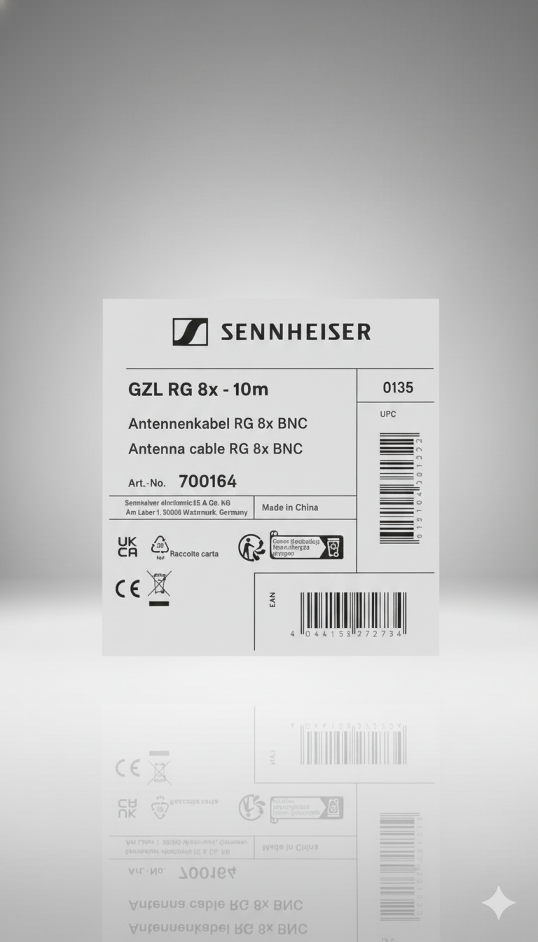 Sennheiser GZL RG 8x Coaxial Antenna Cable