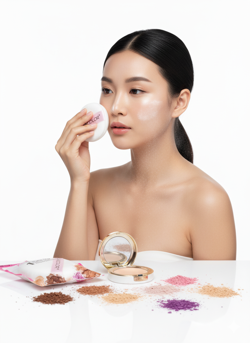 KLEANCOLOR Professional Cotton Powder Puff for Face & Body