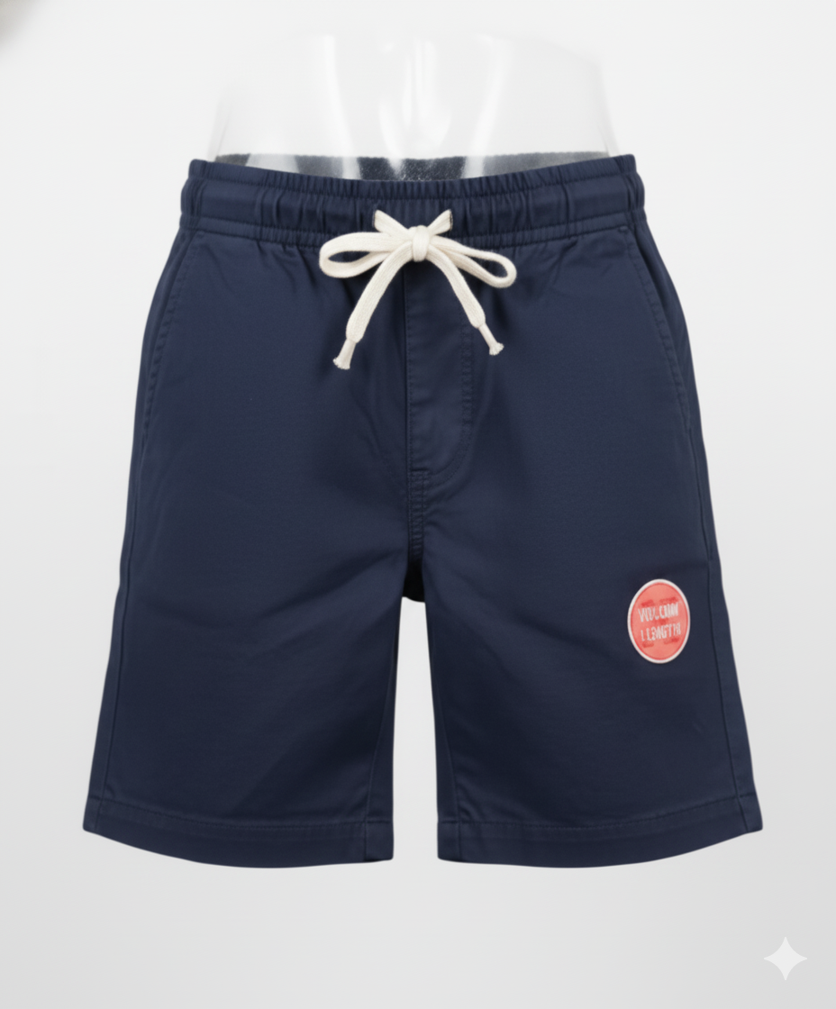 Pantalones cortos chinos informales con cordón ajustable para hombre/niño