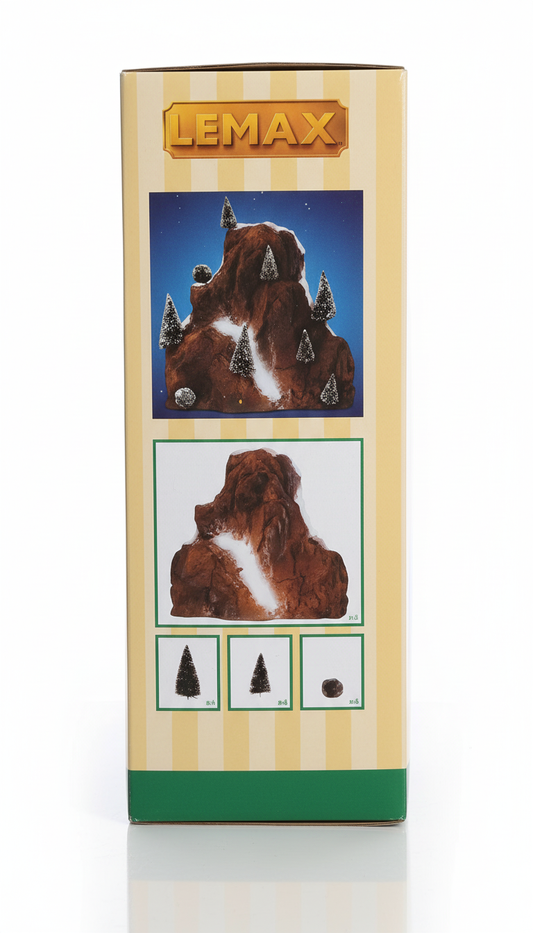 Lemax Village Landscape Mountain Backdrop with Trees