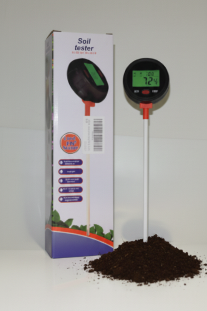 3-in-1 Soil Test Meter: Accurate pH, Moisture, & Light Tester for Garden, Lawn, and Houseplants