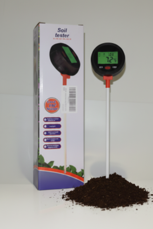3-in-1 Soil Test Meter: Accurate pH, Moisture, & Light Tester for Garden, Lawn, and Houseplants
