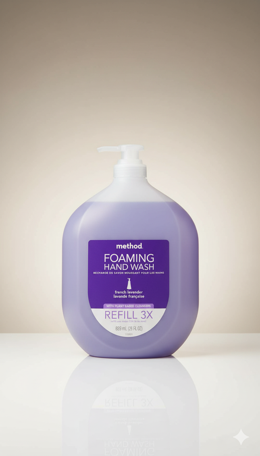 Method Foaming Hand Wash Refill (French Lavender) – 3X Size (28 fl oz / 828 ml)