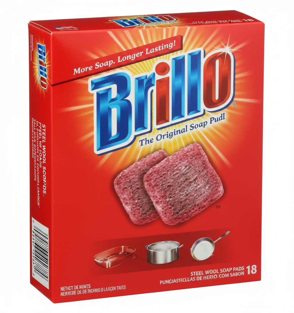 Brillo Steel Wool Soap Pads – Long Lasting
