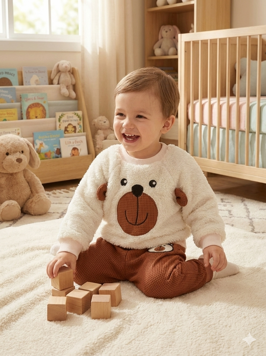 2-Piece Winter Set – Ultra-Soft Baby Outfit - Size 0-1M