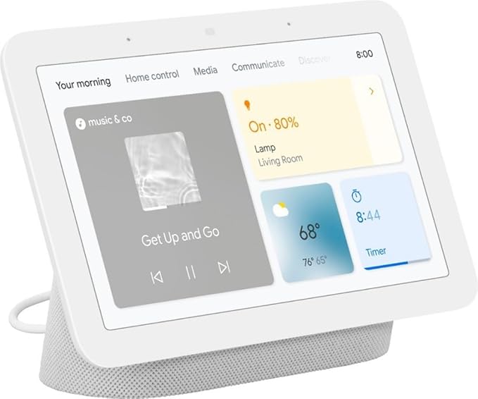 Google Nest Hub 2nd Generation, Taiwan Model, Multi Language Nest Hub 7-inch with English Compatibility, GA01892-TW